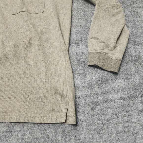 M.E. Sport Polo Shirt Mens Large Green Pullover long Sleeve Cotton Blend - Picture 4 of 16